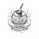 Salt shaker  tattoo design idea