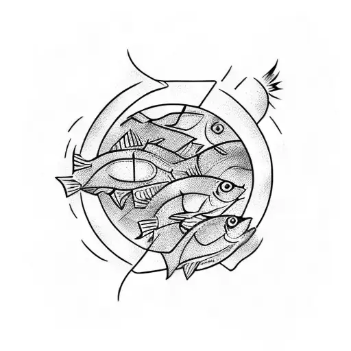 burning tinned sardines tattoo design idea