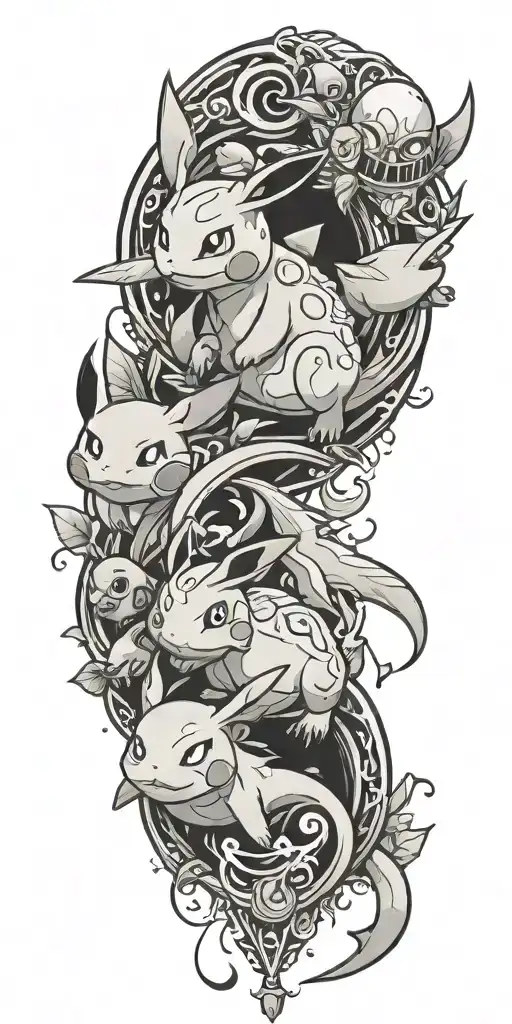 pokemon tattoo design idea