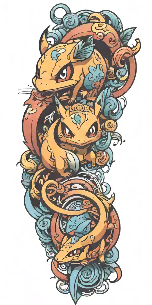 pokemon tattoo design idea