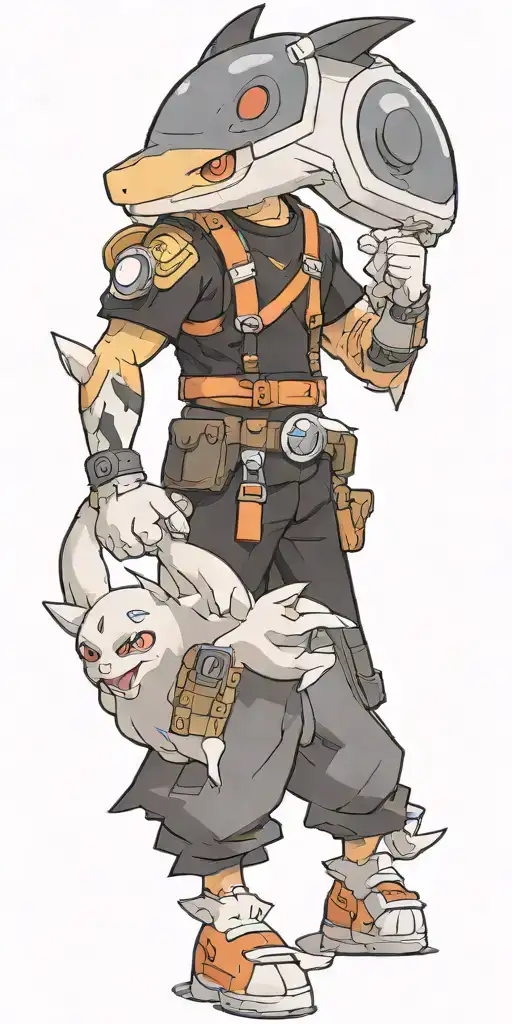 pokemon and fortnite  tattoo design idea