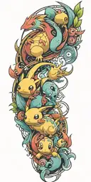 pokemon tattoo design idea