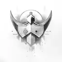 templar knight tattoo design idea