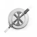 Joshua 1:9 Christian Cross tattoo design idea