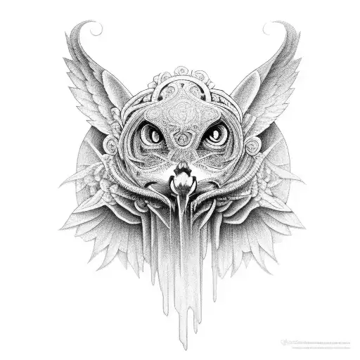 An intricate black and grey tattoo of an angelic masterpiece being crafted by a carpenter tattoo design idea