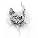 schädel mit bandana tattoo design idea