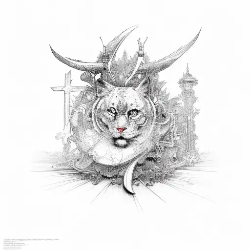 chistian cross tattoo design idea