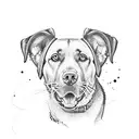 labrador tattoo design idea