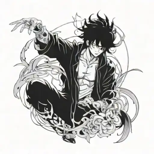 solo leveling anime jin woo tattoo design idea