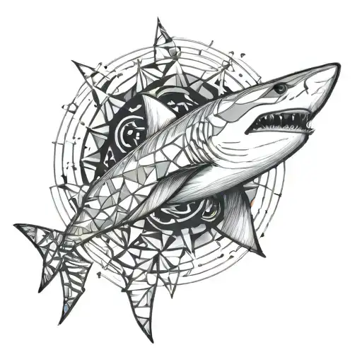 shark tattoo design idea