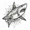 shark tattoo design idea