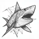 shark tattoo design idea