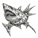 shark tattoo design idea