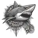 shark tattoo design idea