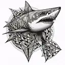 shark tattoo design idea