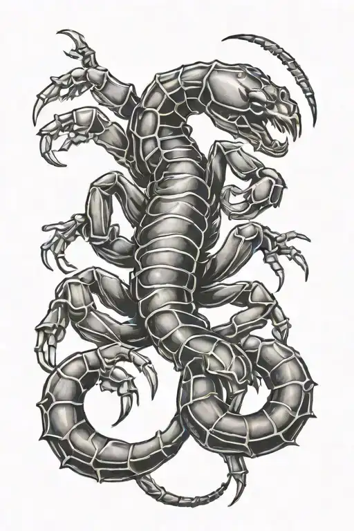 scorpion tattoo design idea