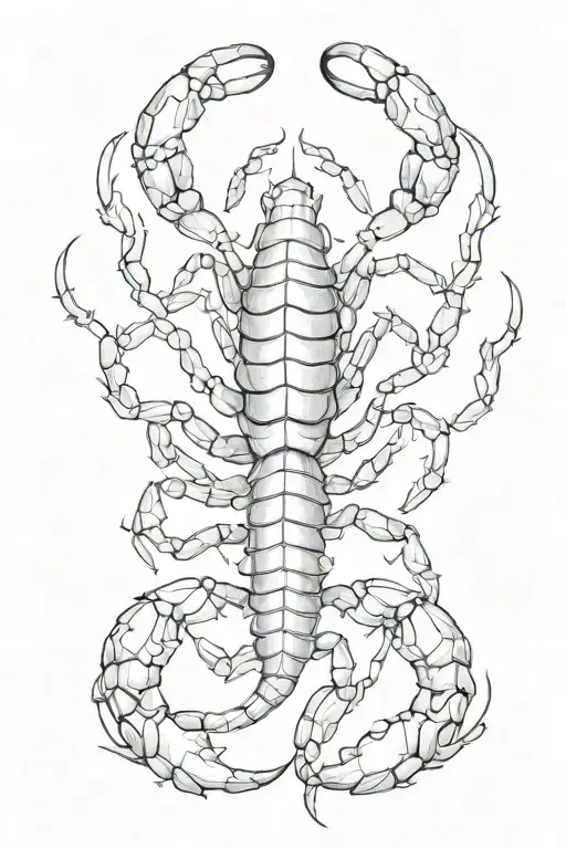 scorpion tattoo design idea