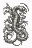 scorpion tattoo design idea