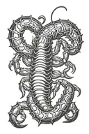 scorpion tattoo design idea