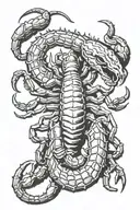 scorpion tattoo design idea