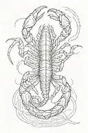 scorpion tattoo design idea