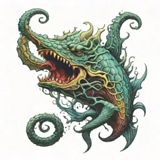 mastodon leviathan  tattoo design idea