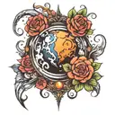 planet represent royalty tattoo design idea