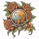 planet represent royalty tattoo design idea