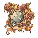 planet represent royalty tattoo design idea