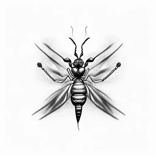 Ant tattoo design idea