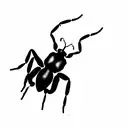 Ant myrmecia  tattoo design idea