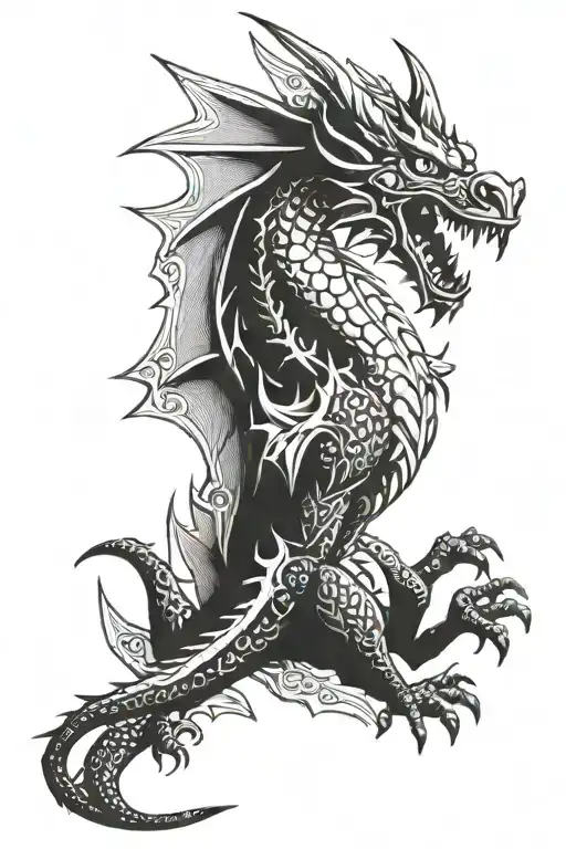 Zelda Dragon tattoo design idea