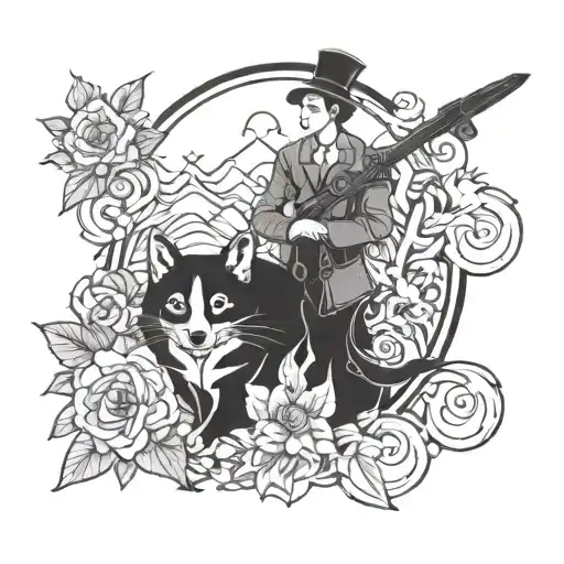 Henry and Harper  tattoo design idea