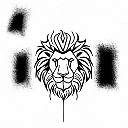 Power2316: grey and black leo zodiac design