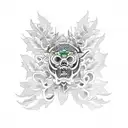 bay leaf tattoo design idea