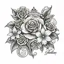 Create a unique sleeve tattoo including the following: Mothers name(Latoya), New York Yankees, great grandmothers pasing tattoo design idea