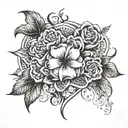 Create a unique sleeve tattoo including the following: Mothers name(Latoya), New York Yankees, great grandmothers pasing tattoo design idea