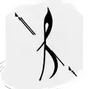 music notes and swords tattoo design idea