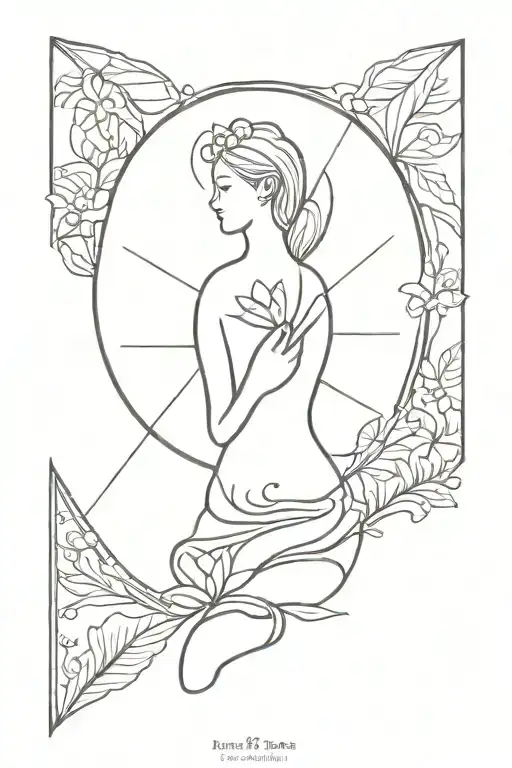 inner peace tattoo design idea