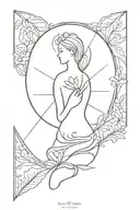 inner peace tattoo design idea