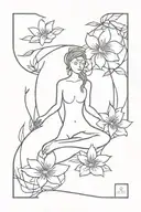 inner peace tattoo design idea