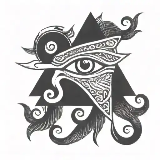 eye of horus eye tattoo design idea