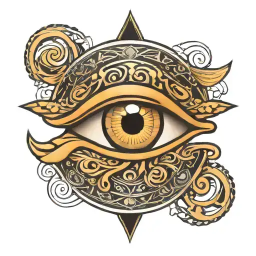 eye of horus eye tattoo design idea
