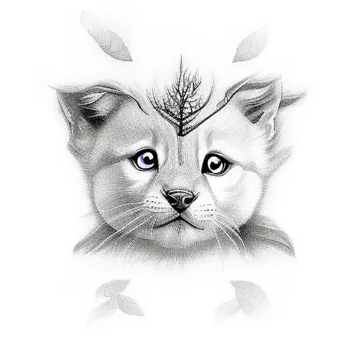 child forrest tattoo design idea