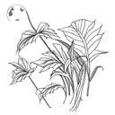 corn stalk tattoo design idea