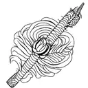 corn stalk tattoo design idea