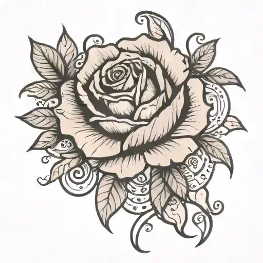 rose tattoo design idea