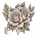rose tattoo design idea