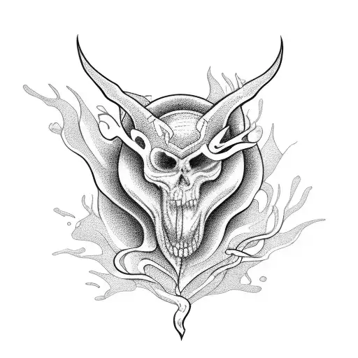 A beach-themed tattoo with a touch of magic and fantasy tattoo design idea