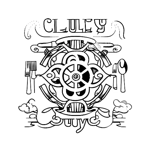 culinary and software development tattoo design idea